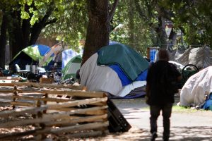 homeless encampment from Marin IJ